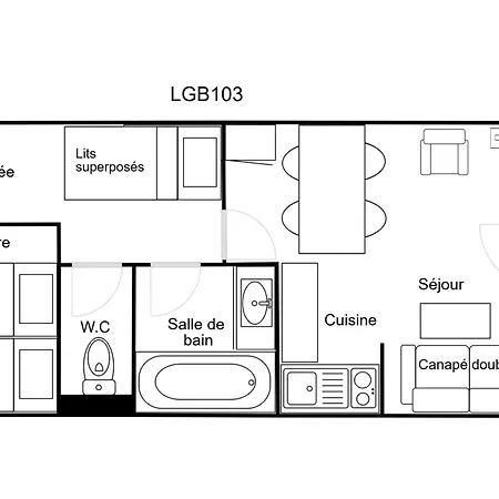 Apartmán Confortable 2 Pieces, Skis Aux Pieds, Proche Commerces, 4 Personnes - Fr-1-182a-39